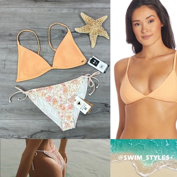 ☀️RIP CURL☀️ BILLABONG☀️ PREMIUM SURF BANDED FOED TRY DAY DREAMIN HIKE BIKINI - Picture 1 of 16